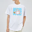 身につける債務30万円のつのうぱちゃん #09 （水玉・ビール） Dry T-Shirt