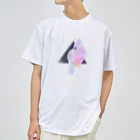 サンナナゴshopの△宇宙からとびだすうさぎ ドライTシャツ