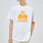 キッズモード某のレトロカーレーサー(イエロー) ドライTシャツ