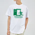 kg_shopのANYWHERE DOOR【非常口パロディ】 Dry T-Shirt