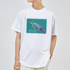 ari designのジンベイザメとコバンザメ ドライTシャツ