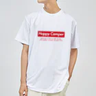 go campingのHappy Camper（red） ドライTシャツ