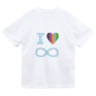 Yurika's shopのI love ∞ Dry T-Shirt