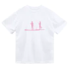 SUP-ColonyのSUP Colony Dry Tee Pinkロゴ ドライTシャツ