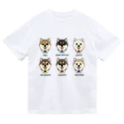 豆つぶのshiba-inu fanciers(集合) ドライTシャツ