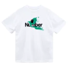 Numberグッズ部（仮）のNumberオバケ バスケグリーン ドライTシャツ