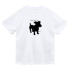 虹色PLUSのジャックラッセルテリア 犬のシルエット ドライTシャツ