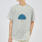 &NancyのきのこTシャツ_Blue ドライTシャツ