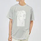 カイヅカの縄文の模様Ⅰ ホワイト ドライTシャツ