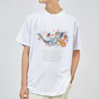 鳥救うSUZURIの『ソーダ水からうまれたとり』【寄付付き商品】 ドライTシャツ