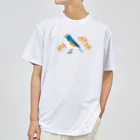 photo-kiokuのルリビタキ ドライTシャツ