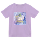 crystal-koaraのふわふわシマエナガ【Lavender】 ドライTシャツ