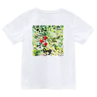 Omochichocolateのgreen,heart flowers ドライTシャツ