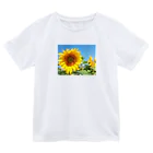 CrystalRoseの青空とひまわり Dry T-Shirt