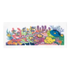 みなとまち層のカエルアンコウとサンゴ礁 Face Towel