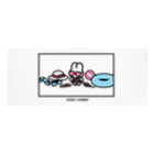 みずしままゆこのenjoy summerなうさちゃん Face Towel