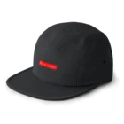 hara-bowの「Black bass」ボックスロゴ 5 Panel Cap