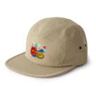 屋台 CLINICのフラワー3D風 5 Panel Cap