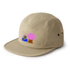 yumizakuraのお花見タヌキツネ 5 Panel Cap