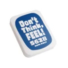 ゴルフバカイラストレーター野村タケオのNOM SHOPのDon't think, FEEL!　フラット缶ケース Flat Tin Case