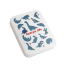 ningen_lifeのkyoryu_life（総柄）/フラット缶ケース Flat Tin Case