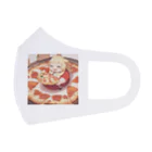 がみみしょつぷのピザを食べるデブ フルグラフィックマスク