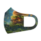 瓢箪アンテナの森のハンバーガー フルグラフィックマスク
