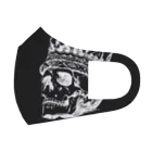 COOL&SIMPLEのBlack White Illustrated Skull King  Face Mask