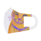 ネコフスキの鮮やかな凛々しい猫さんのイラストグッズ Face Mask