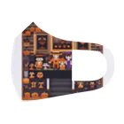 毎日がにゃんとも幸せ マサッチShopのハロウィンパーチー4　ドット絵風 Face Mask