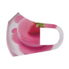 amxafukのピンクストロベリーかわいいプリン フルグラフィックマスク