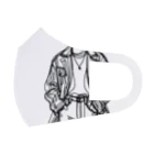 Schiele_sarieriの線画の人 フルグラフィックマスク