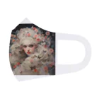 AQUAMETAVERSEの花と蝶の中に入り込む女性　なでしこ1478 Face Mask