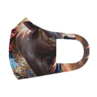 Fujimishokaiの牛の絵　力強く王者のような風格を醸し出しています。 フルグラフィックマスク