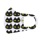 F2 Cat Design Shopの黒猫ボディーガード 001 Face Mask