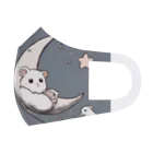 Daiki'sStoreのCrescent moon and hamster フルグラフィックマスク