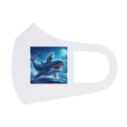 sarudoの猫と海 Face Mask