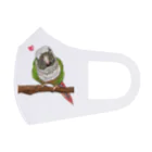 Lily bird（リリーバード）のホオミドリアカオウロコインコ フルカラー① フルグラフィックマスク