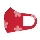 kwc_ inc.のお花が咲くよ赤ピンク フルグラフィックマスク