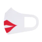 多摩市民のセクシー唇マスク(鮮やかなレッド) フルグラフィックマスク