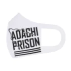 ayebee's experimental items SUZURI店のADACHI PRISON MASK LAERGE LOGO フルグラフィックマスク