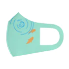 ずっぽんぽ(利益100円均一)の波紋と金魚 フルグラフィックマスク