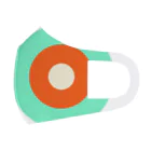 CORONET70のサークルa・ペパーミント オレンジ クリーム フルグラフィックマスク