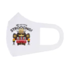 Train Kids! SOUVENIR SHOPの赤い電車 「 武士 ( もののふ ) 」 Face Mask