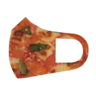 たぬきのうまそうなピザ Face Mask
