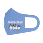 penguininkoのSpheniscusquartet blue version④ Face Mask