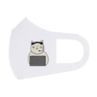 ＋Whimsyのコールセンターねこ Face Mask