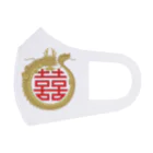kimchinの中華のマーク　龍と双喜紋 フルグラフィックマスク