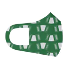 杜の魚のアコーディオン（緑） Face Mask