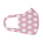 ミニマムユニヴァース@SUZURIのデビねこくん どくろマスク ピンク Face Mask